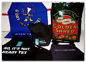 Printed Aprons and Bags